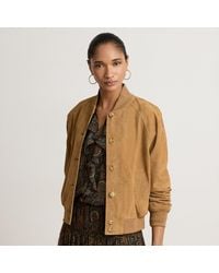 Ralph Lauren - Goat-Suede Flight Jacket - Lyst