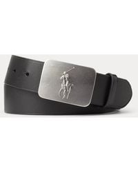 Polo Ralph Lauren - Pony-Plaque Leather Belt - Lyst