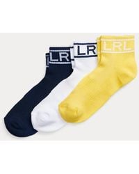 Lauren by Ralph Lauren - Lot de 3 paires de chaussettes à logo - Lyst