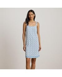 Ralph Lauren - Paisley Ruffle-Trim Jersey Nightgown - Lyst