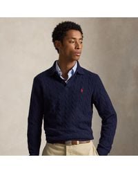 Ralph Lauren - Cable-Knit Wool-Cashmere Jumper - Lyst