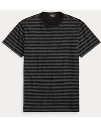 RRL - Ralph Lauren - Camiseta de punto con rayas índigo - Lyst