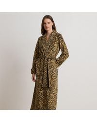 Ralph Lauren - Microfleece Long Shawl-Collar Robe - Lyst
