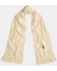 Polo Ralph Lauren - Polo Bear Cable-Knit Wool-Blend Scarf - Lyst