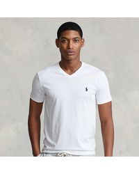 Polo Ralph Lauren - Classic Fit Jersey T-shirt Met V-hals - Lyst