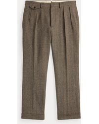 RRL - Slim Fit Wool-Cotton Herringbone Trouser - Lyst