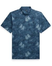 Ralph Lauren - Big & Tall - Printed Mesh Polo Shirt - Lyst