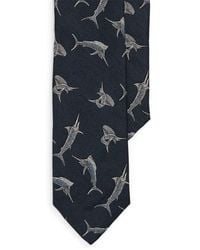 Polo Ralph Lauren - Corbata de sarga con seda y lino - Lyst