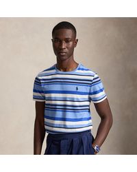 Polo Ralph Lauren - Custom Slim Fit Striped Jersey T-Shirt - Lyst