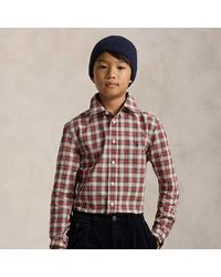 Polo Ralph Lauren - Ralph Lauren Boy's Plaid Cotton Poplin Shirt - Lyst
