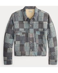 RRL - Patchwork-Print Jersey Jacket - Lyst