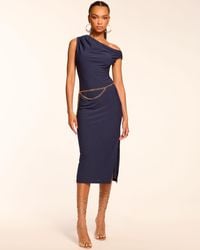 Ramy Brook - Benja Ribbed Off-The-Shoulder Midi Dress - Lyst
