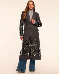Ramy Brook - Paul Wool Blend Embellished Coat - Lyst