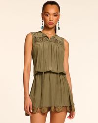 Ramy Brook - Irma Sleeveless Embroidered Mini Dress - Lyst