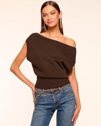 Ramy Brook - Chet Merino Off-The-Shoulder Sweater - Lyst