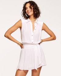 Ramy Brook - Peyton Button Down Mini Dress - Lyst