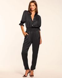 Ramy Brook - Dina Short Sleeve Button Down Jumpsuit - Lyst