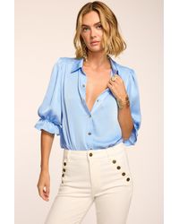 Ramy Brook - Dina Button Down Bodysuit - Lyst