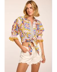 Ramy Brook - Zola Cotton Printed Top - Lyst