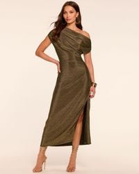 Ramy Brook - Chet Sparkle Knit Off-The-Shoulder Midi Dress - Lyst