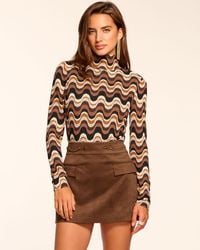 Ramy Brook - Martha Faux Suede Mini Skirt - Lyst