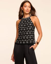 Ramy Brook - Taylor Embellished High Neck Tank Top - Lyst
