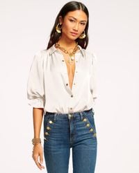 Ramy Brook - Dina Button Down Bodysuit - Lyst