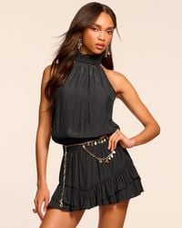Ramy Brook - Naya Sleeveless Smocked Mini Dress - Lyst