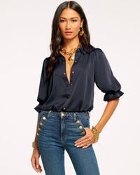 Ramy Brook - Dina Button Down Bodysuit - Lyst
