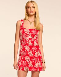 Ramy Brook - Amalia Sleeveless Embroidered Mini Dress - Lyst