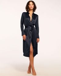 Ramy Brook - Victoria Silk Button Down Midi Dress - Lyst