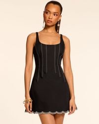 Ramy Brook - Adriana Sleeveless Scalloped Mini Dress - Lyst