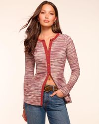 Ramy Brook - Eddie Space Dye Knit Cardigan - Lyst