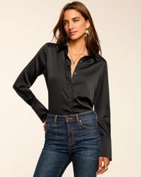 Ramy Brook - Victoria Silk Button Down Blouse - Lyst