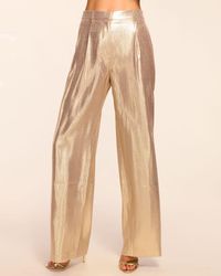 Ramy Brook - Izzy Silk Lamé Wide Leg Pant - Lyst