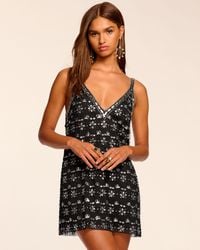 Ramy Brook - Lynda Embellished V-Neck Mini Dress - Lyst