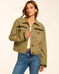 Ramy Brook - Nikola Canvas Button Down Jacket - Lyst