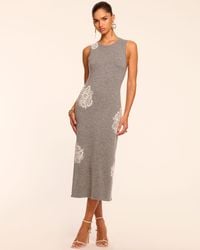 Ramy Brook - Luciana Wool Embellished Sweater Midi Dress - Lyst