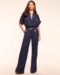 Ramy Brook - Nathan Button Down Short Sleeve Jumpsuit - Lyst