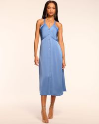 Ramy Brook - Cynthia V-Neck Button Down Midi Dress - Lyst
