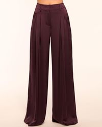 Ramy Brook - Oscar Pleated Wide Leg Pant - Lyst