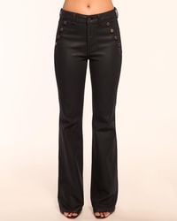 Ramy Brook - Helena Coated High-Rise Flare Jean - Lyst