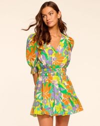 Ramy Brook - Susan Puff Sleeve Mini Dress - Lyst