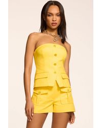 Ramy Brook - Ava Cotton Tailored Mini Short - Lyst