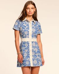 Ramy Brook - Shannon Chambray Button Down Mini Dress - Lyst