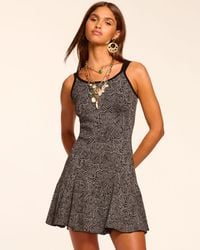 Ramy Brook - Lidia Sleeveless Metallic Sweater Mini Dress - Lyst