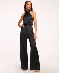 Ramy Brook - Tatiana Wide Leg Halter Jumpsuit - Lyst