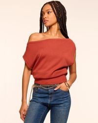 Ramy Brook - Chet Merino Off-The-Shoulder Sweater - Lyst