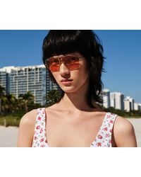Ray-Ban - The Shooter By Dolce&gabbana Sunglasses Frame Orange Lenses - Lyst