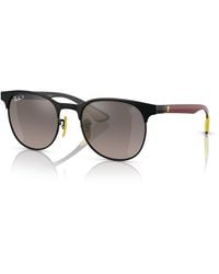 Ray-Ban - Scuderia Ferrari Monza Ltd | Rb8327m Sunglasses Frame Silver Lenses Polarized - Lyst